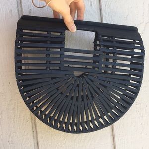 Trendy bamboo clutch